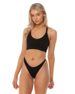 Elite Eleven Ribbed Seamless Strappy Bra - Black -Elite Eleven SEAMLESSRIBBED12 31631 c62d959f ddde 432c 95df 8533968aa53d