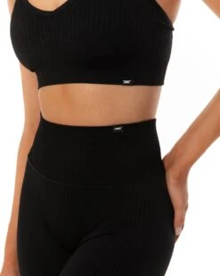 Elite Eleven Ribbed Seamless Strappy Bra - Black -Elite Eleven SEAMLESSRIBBED12 31719