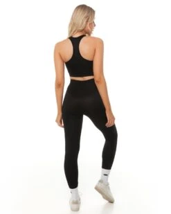 Elite Eleven Ribbed Seamless Support Bra - Black -Elite Eleven SEAMLESSRIBBED12 31756