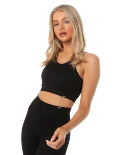 Elite Eleven Ribbed Seamless Support Bra - Black -Elite Eleven SEAMLESSRIBBED12 31806