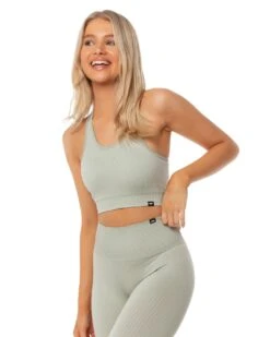 Elite Eleven Ribbed Seamless Support Bra - Pastel Grey 11 Elite Eleven Ribbed Seamless Support Bra - Pastel Grey -Elite Eleven SEAMLESSRIBBED12 32015