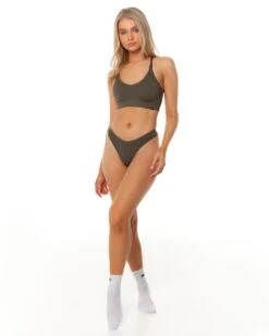 Elite Eleven Seamless G - Olive -Elite Eleven SEAMLESSRIBBED12 32026