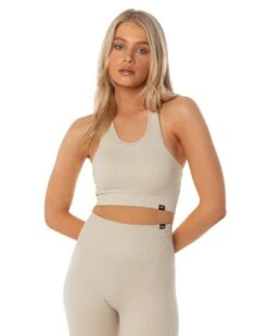 Elite Eleven Ribbed Seamless Support Bra - Beige 11 Elite Eleven Ribbed Seamless Support Bra - Beige -Elite Eleven SEAMLESSRIBBED12 32572