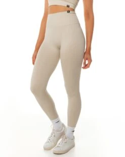 Elite Eleven Ribbed Seamless Leggings - Beige -Elite Eleven SEAMLESSRIBBED12 32601