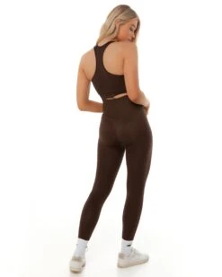 Elite Eleven Ribbed Seamless Leggings - Fudge -Elite Eleven SEAMLESSRIBBED12 32784