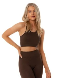 Elite Eleven Ribbed Seamless Support Bra - Fudge -Elite Eleven SEAMLESSRIBBED12 32831