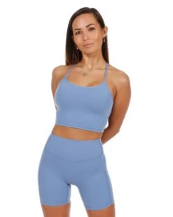 Elite Eleven Touch Cropped Tank - Blue -Elite Eleven adapt 132of138