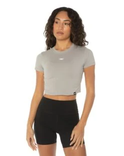 Elite Eleven Elite Crop Tee - Smokey Grey -Elite Eleven az.detail 13