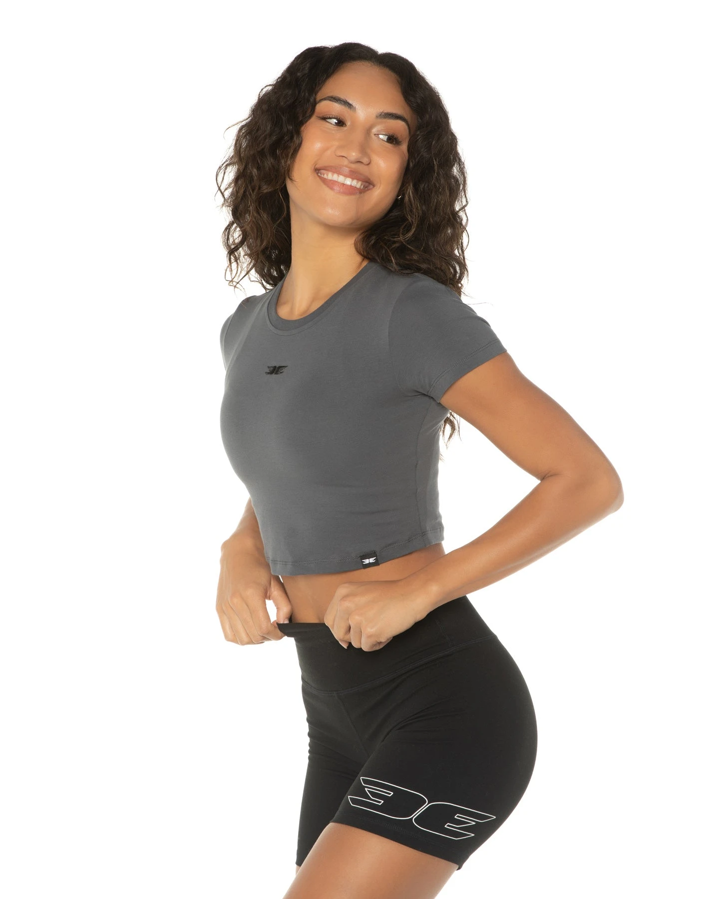 Elite Eleven Elite Crop Tee - Dark Grey 3 Elite Eleven Elite Crop Tee - Dark Grey