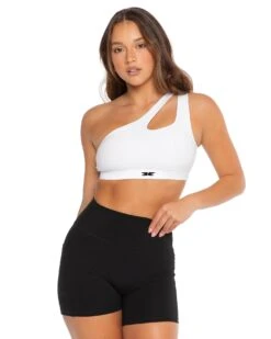 Elite Eleven Asymmetric Bra - White