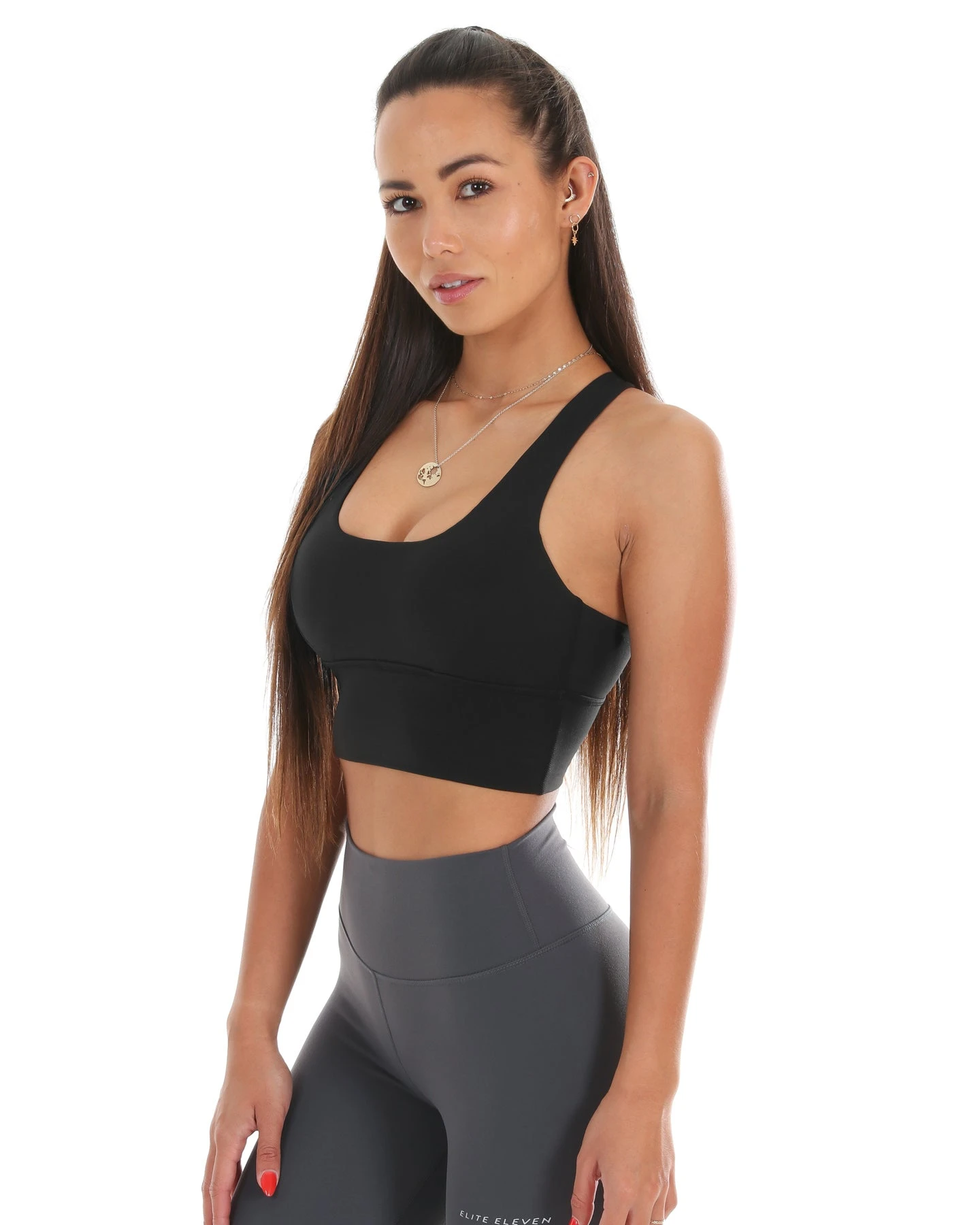 Elite Eleven EE Square Neck Bra - Black 3 Elite Eleven EE Square Neck Bra - Black