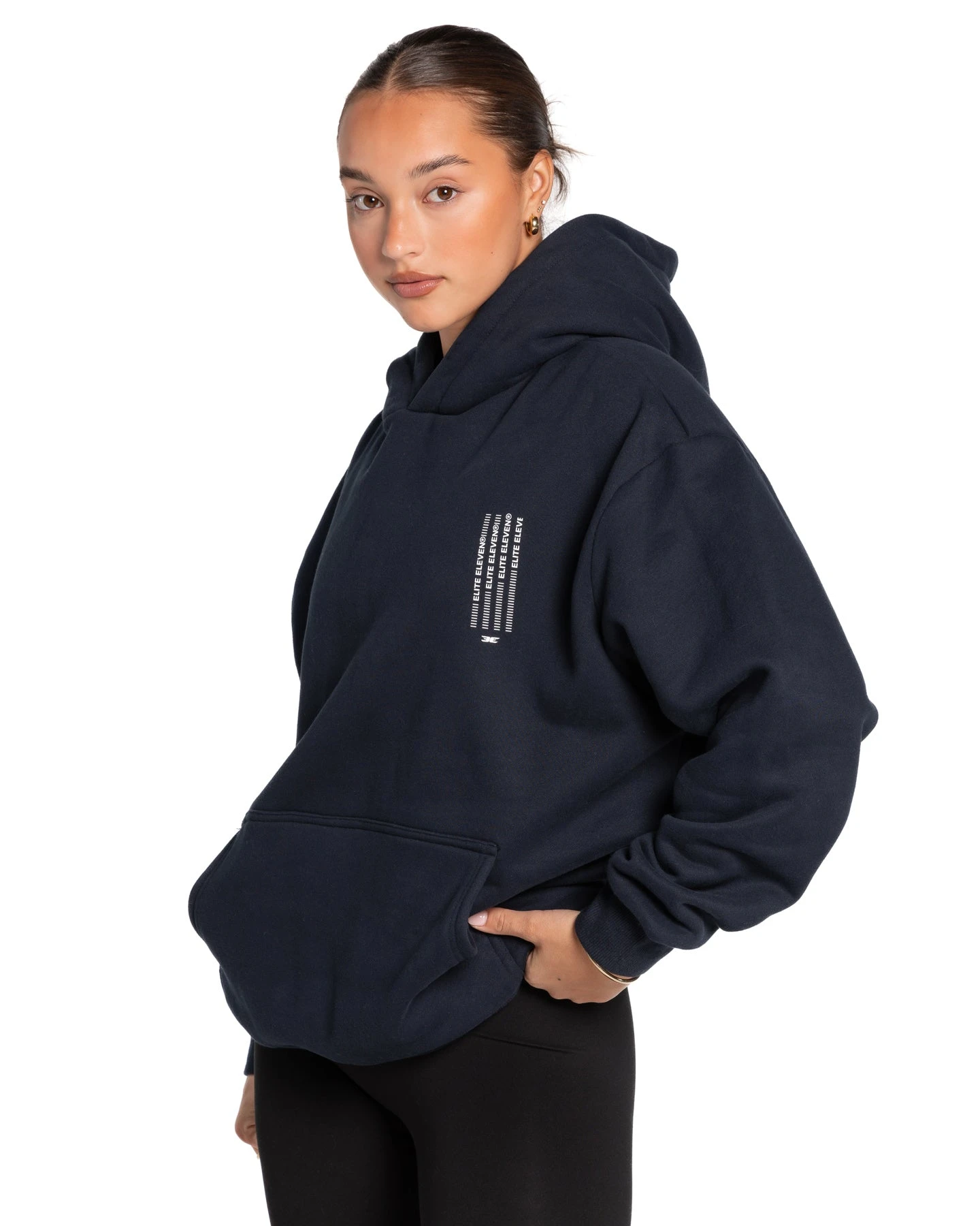 Elite Eleven Waterfall Hoodie - Navy 4 Elite Eleven Waterfall Hoodie - Navy - Image 2