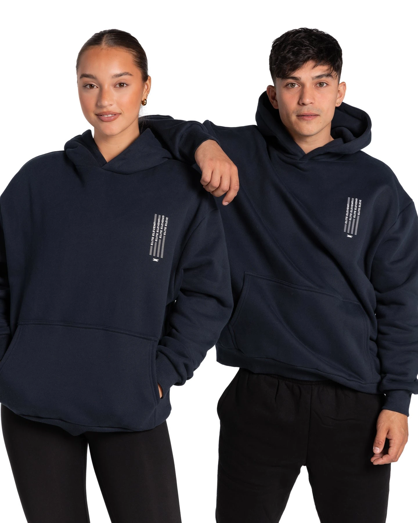 Elite Eleven Waterfall Hoodie - Navy 3 Elite Eleven Waterfall Hoodie - Navy