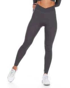 Elite Eleven Cross Over Leggings - Charcoal -Elite Eleven charcoal.crossover 23of30