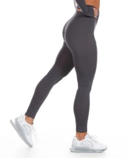 Elite Eleven Cross Over Leggings - Charcoal -Elite Eleven charcoal.crossover 25of30
