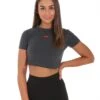 Elite Eleven Elite Crop Tee - Charcoal 1 Elite Eleven Elite Crop Tee - Charcoal -Elite Eleven charcoalcroptee1 1 of 1