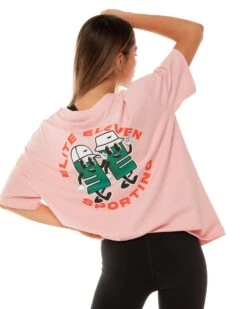 Elite Eleven Mascot Tee - Pink -Elite Eleven elite.eleven.tesh 22