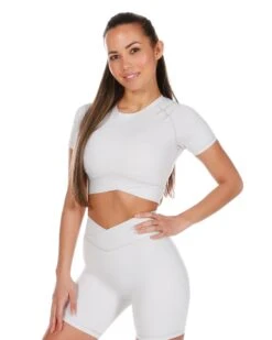 Elite Eleven Cross Over Tee - Pearl Grey