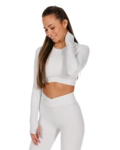 Elite Eleven Cross Over Long Sleeve - Pearl Grey -Elite Eleven pearlgrey.crossover 28of30