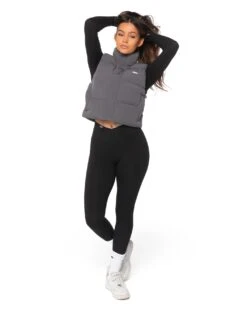 Elite Eleven Cropped Puffer Vest - Grey -Elite Eleven puffer.jkt 19