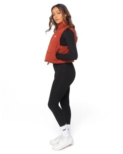 Elite Eleven Cropped Puffer Vest - Burnt Red -Elite Eleven puffer.jkt 2