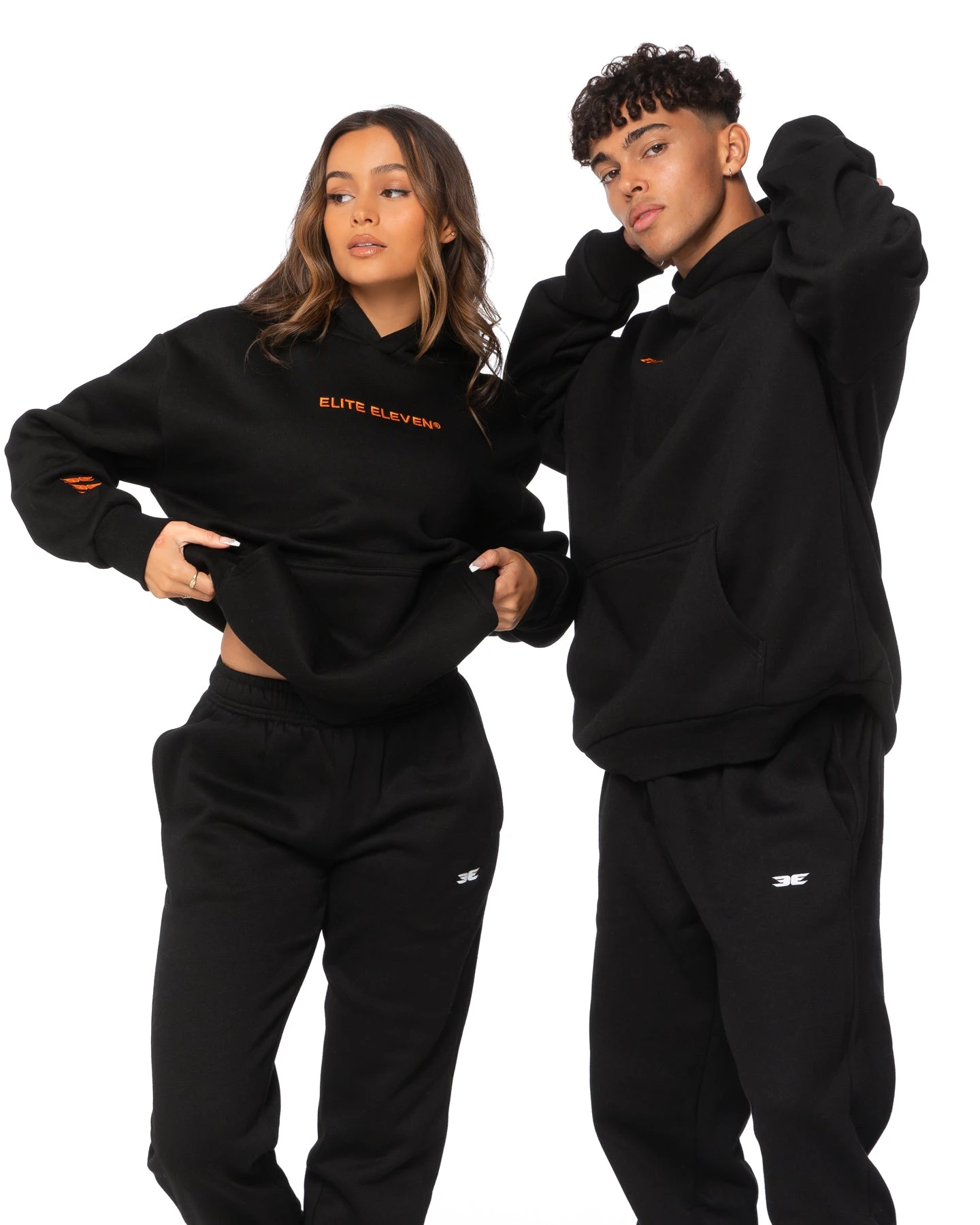 Elite Eleven Registered Hoodie - Black/Orange 3 Elite Eleven Registered Hoodie - Black/Orange