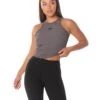 Elite Eleven Ribbed Singlet - Charcoal -Elite Eleven ribbed.S 2