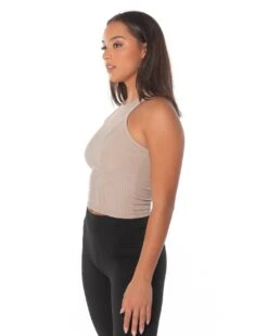 Elite Eleven Ribbed Singlet - Beige -Elite Eleven ribbed.S 32