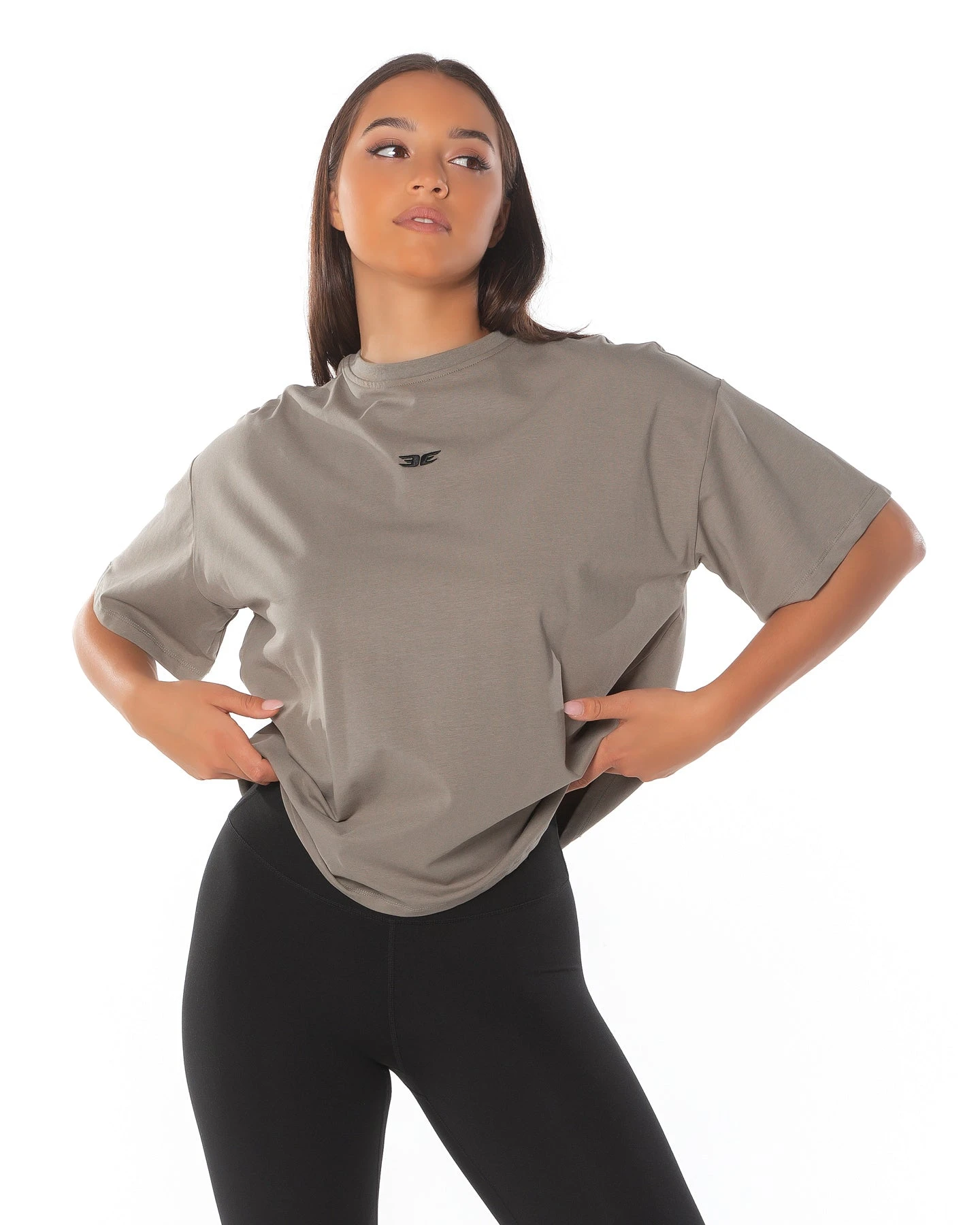 Elite Eleven Classic Oversized Tee - Khaki 3 Elite Eleven Classic Oversized Tee - Khaki