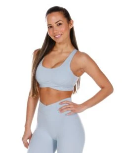 Elite Eleven Cross Over Sports Bra - Light Blue -Elite Eleven skyblue.crossover 6of27