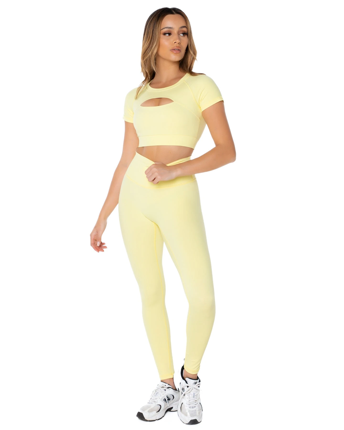 Elite Eleven Aura Scrunch Leggings - Soft Yellow 4 Elite Eleven Aura Scrunch Leggings - Soft Yellow - Image 2