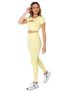 Elite Eleven Aura Scrunch Leggings - Soft Yellow 13 Elite Eleven Aura Scrunch Leggings - Soft Yellow -Elite Eleven soft.yellow.2s 39