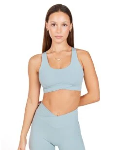 Elite Eleven Cross Over Sports Bra - Sea Foam -Elite Eleven spring.aura 16