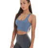 Elite Eleven EE Square Neck Bra - Blue 2 Elite Eleven EE Square Neck Bra - Blue -Elite Eleven squarebrablueweb 1 of 1