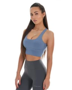 Elite Eleven EE Square Neck Bra - Blue