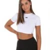 Elite Eleven Elite Crop Tee - White -Elite Eleven whitecroptee1 1 of 1 a2eff65a 1891 42e0 bfae 940ab6e509f1